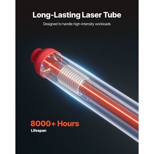 Incisore Laser CO2 130W con Sistema di Controllo Ruida, Macchina da Taglio 55x35, Refrigeratore ad Acqua, Assistenza Aria a 2 Vie, Velocità 1200 mm/s, 80W - Product Image 3
