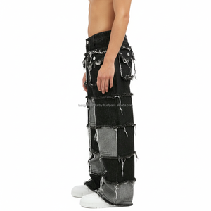Pantalones de Pierna Ancha para Hombre, Corte Curvo, Personalizados, OEM, Venta al Por Mayor - Product Image 3