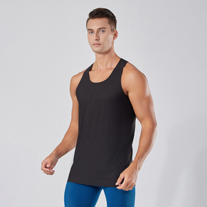 Camiseta Deportiva para Hombre, Estilo Stringer, para Gimnasio, Elástica, Transpirable y de Secado Rápido, 100% Algodón, Sin Mangas - Product Image 3