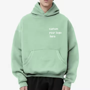 Sudaderas y Hoodies de Algodón Vintage para Hombre, Estilo Streetwear, con Triple Bolsillo, Efecto Desgastado y Agujeros, Estilo Kanye West, Venta al Por Mayor - Product Image 3