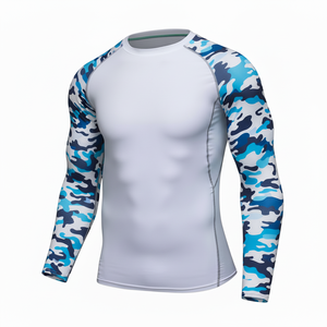 Wholesale Long Sleeve Mens Mma <b>Compression</b> <b>Shirt</b> Rashguard Custom Bjj Rash Guard <b>Compression</b> Wear Top Fighting <b>Shirt</b> - Product Image 1