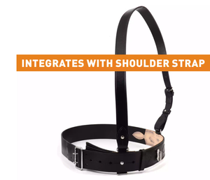 Black Style Belt & Strap Set – <b>Leather</b> Cross Belt <b>Harness</b> for Formal Ceremonial & Cosplay Use - Product Image 4