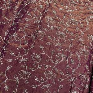 Premium Sequence Embroidery <b>Fabric</b> For Women Fashion Wear Designer Garments Party Wear Dresses Kaftan Abaya Bridal Wear - Product Image 2