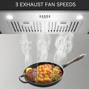 H-e-r-m-i-t-l-u-x 30 i-n-c-h B-u-i-l-t-i-n/I-n-s-e-r-t R-a-n-g-e H-o-o-d 600 C-F-M 3 S-p-e-e-d V-e-n-t H-o-o-d - Product Image 5