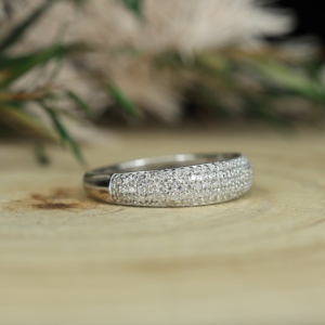 Nuevo Anillo de Plata S925, Estilo Europeo y Americano, Completamente Incrustado, Estilo de Moda de Instagram, Joyería de Boutique para Mujer - Product Image 5