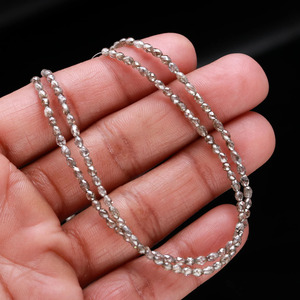 Collar de Perlas de Diamante Natural Premium de 15 Pulgadas, Joyería de Piedras Preciosas Facetadas para Mujer - Product Image 1