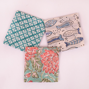 Summer Block Printed 100% Organic Cotton Geometric Design Craftjaipur Neckerchief Ethnic <b>Bandana</b> Scarf Travel Accessories Unisex - Product Image 3