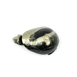 Tortue sculptée en pyrite Apache Chakralume naturelle, cristal de guérison en pyrite dorée pour Reiki, Feng Shui, décoration, vente en gros - Product Image 4