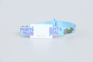 Pulsera de Tela Promocional <span class=keywords><strong>RFID</strong></span> Tejida Personalizada con Logotipo Personalizado para Festivales/Eventos - Product Image 2