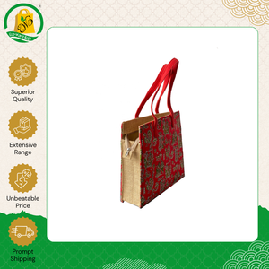 Distribuidor Confiable Vende Bolsas de Compras de Yute Ecológicas 100% con Diseño Moderno, Libres de Azo, Impresas y Reutilizables con Asa Integrada - Product Image 2