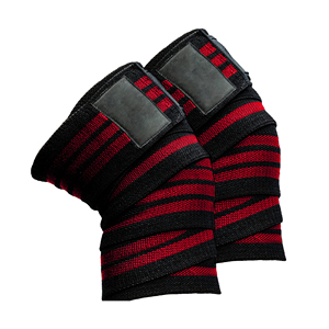 Durable High Elasticity Neoprene Nylon & Spandex Material Made <b>Knee</b> Wraps Custom Made Fitness Gym Wear <b>Knee</b> <b>Support</b> <b>Braces</b> - Product Image 3