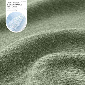 Sweat-shirt athlétique premium pour homme, logo personnalisé, col rond, matière respirante et douce, idéal pour l'entraînement et la mode streetwear. - Product Image 4