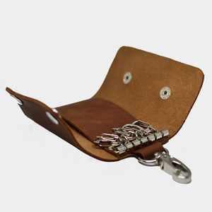 Hot Selling New Blank <b>Keyring</b> Gifts Sublimation Logo Genuine Leather Keychain Wholesale - Product Image 2