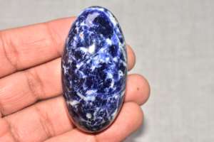 หินโซดาไลต์ ชิวา ลิงกัม สำหรับการบำบัดด้วยเรกิ การทำสมาธิ พลังงาน ตกแต่งทางจิตวิญญาณ คริสตัลธรรมชาติจากผู้จัดจำหน่าย - Product Image 5