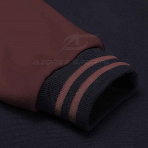 Men Letterman Jacket Winter Front Classic Fashion Athletic Style Warm Casual Long Sleeve <b>Covered</b> <b>Button</b> Eco-Friendly Breathable - Product Image 4