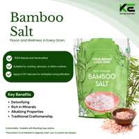 Poudre de sel de bambou de culture sauvage pour les soins de la peau exfoliant apaisant effets curatifs