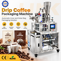 Machine d'emballage pour café filtre avec système de scellage automatique des sachets intérieur et extérieur