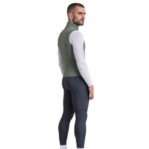 Chaleco de Ciclismo sin Mangas para Hombre, Color Verde Salvia, con Cierre Completo, Resistente al Viento, para Ciclismo de Carretera - Product Image 4