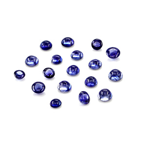 Zafiro azul natural sin tratar, cabujón calibrado de 3 mm, piedra preciosa de zafiro azul natural suelta para la fabricación de joyas - Product Image 3