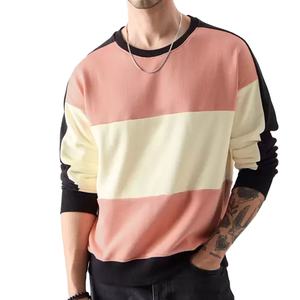 Sweat-shirt décontracté pour homme en coton 100% tricoté pour l'hiver, à manches longues, respirant, à séchage rapide, à motif uni - Product Image 1