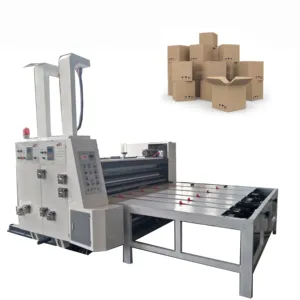 ZHENHUA Semiautomática de la mejor calidad Impresora de cartón Slotter Máquina troqueladora