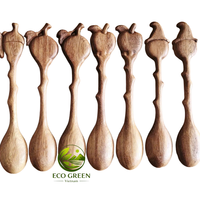 Cuillère en bois minimaliste, faite à la main, en bois naturel, outil de cuisine simple, ustensile de cuisine rustique, décoration scandinave pour la maison, vaisselle
