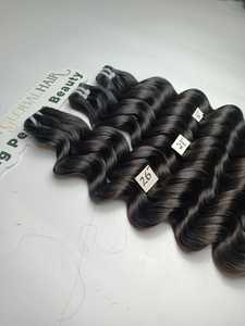 Superventas Extensiones de cabello virgen de calidad superior-Doble trama Cabello vietnamita crudo Onda natural Mejor precio al por mayor - Product Image 6