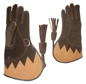 Guantes de cetrería Elite, guantes de cuero resistentes para entrenamiento de aves, agarre seguro, guantes de cetrería antiarañazos - Product Image 6