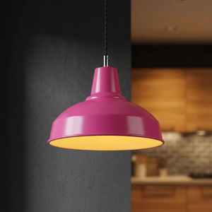Lámpara de techo de metal pintado de colores para decoración moderna de hogares, cafeterías y restaurantes, lámpara de diseño para fabricantes con acabado moderno. - Product Image 6