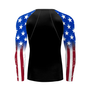 Premium Mens Rash Guard Full Sleeve Breathable <b>Athletic</b> Fitness Sportswear Professional Manufacturer - Product Image 2