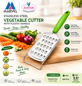 Râpe en acier inoxydable avec poignée verte, outil de cuisine manuel pour fruits et légumes - Product Image 3