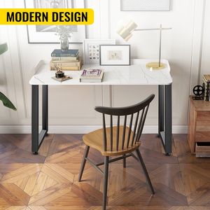 Set di 2 gambe per tavolo da pranzo in acciaio resistente, design quadrato a sezione a scatola 28x24x3.1 pollici, altezza 28 pollici, larghezza 24 pollici, spessore 3.1 pollici - Product Image 6