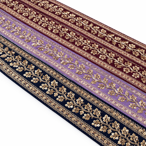 Encaje Floral Bordado Multicolor Ecológico Brillante de 1.75 Pulgadas de Ancho, Adorno de Flores para Saree, Estilo Sabyasachi, Vestido de Novia Vintage - Product Image 1