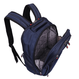 กระเป๋าเป้สะพายหลังสำหรับแล็ปท็อปขายดีที่สุด รุ่น Unisex กันกระแทก กันน้ำ ซิป PU ป้องกันการโจรกรรม ความจุ 24 ลิตร พร้อมแผ่นรองหลังแบบโฟมและสายรัด - Product Image 5