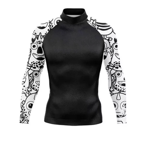 Rashguard à manches longues pour femmes, anti-transpiration, compression, vêtements de sport MMA - Product Image 1