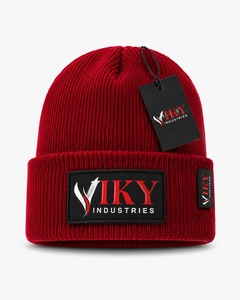 Gorro de Punto Jacquard Cálido para Otoño e Invierno, Unisex, Ajustable, Personalizable, con Rayas Coloridas, con Logotipo Impreso Personalizado - Product Image 1