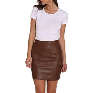 Jupes en cuir pour femmes de haute qualité fabriquées au Pakistan, prix de gros, pour usage extérieur - Product Image 5