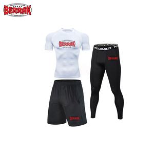 Berrak 2021 2021 Summer Sweat Wicking Fast Drying Compression Elastic Jogging Running Suit T-shirt Fitness Gym Training Suit - Product Image 1