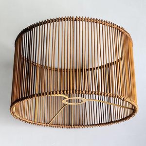 Bamboo Rattan Lampshade Wholesale Pendant Hanging Light Shade for Decorative Indoor <b>Lighting</b> Made by KingCraftViet - Product Image 1
