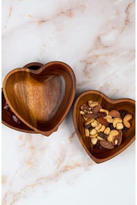 Tazón de Madera para Servir, Estilo Americano, Hecho a Mano, Madera Natural, Ecológico, Rústico, para Cocina, Comedor, Vajilla - Product Image 4