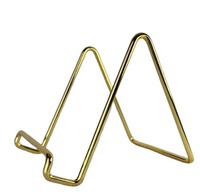 Chevalet de sol minimaliste en laiton, forme géométrique, durable, pour décoration intérieure et entrée