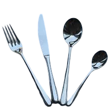 Ensemble de couverts classiques élégants en acier inoxydable, style vintage, finition miroir, pour restaurant, vaisselle de table - Product Image 2
