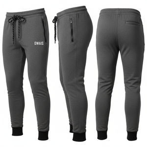 Pantalones Deportivos de Algodón Marrón para Hombre, Cintura Elástica con Cordón, Pantalones Casuales para Correr con Bolsillos Laterales, Ropa de Otoño - Product Image 6