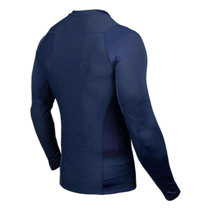 เสื้อซับในกีฬาแขนยาว OEM สำหรับฝึกซ้อม ชุดรัดกล้ามเนื้อ ผลิตตามสั่ง อุปกรณ์ศิลปะการต่อสู้ BJJ MMA Rash Guards - Product Image 2