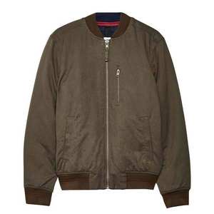 High Quality 2026 Hot Selling New Fashion Men's Canvas Stand Collar Front Logo Winter Lightweight Bomber <b>Jacket</b> OEM Service - Product Image 1