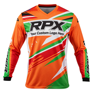 Maillot de motocross personnalisé en polyester durable à sublimation, séchage rapide, anti-transpiration, pour l'été - Product Image 4