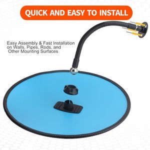 Specchio Convesso in Acrilico da 11,8 Pollici, Spessore 2mm, Angolo Ampio Regolabile per Sicurezza Interna, Garage, Parcheggio, Magazzino, Ufficio - Product Image 2