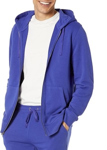 Nouveau design, service OEM, sweat à capuche zippé confortable pour homme, 100% coton, manches longues, col tombant, couleur unie, Bangladesh - Product Image 4