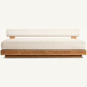 Sofá de madera de teca al mejor precio, con estilo moderno, apto para uso en interiores, con espuma ancha, suave y duradera. - Product Image 2