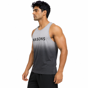 Fabricant de débardeurs pour hommes sur mesure, coton premium, débardeurs de sport pour la gym, OEM ODM, vente en gros, fitness, sport - Product Image 2